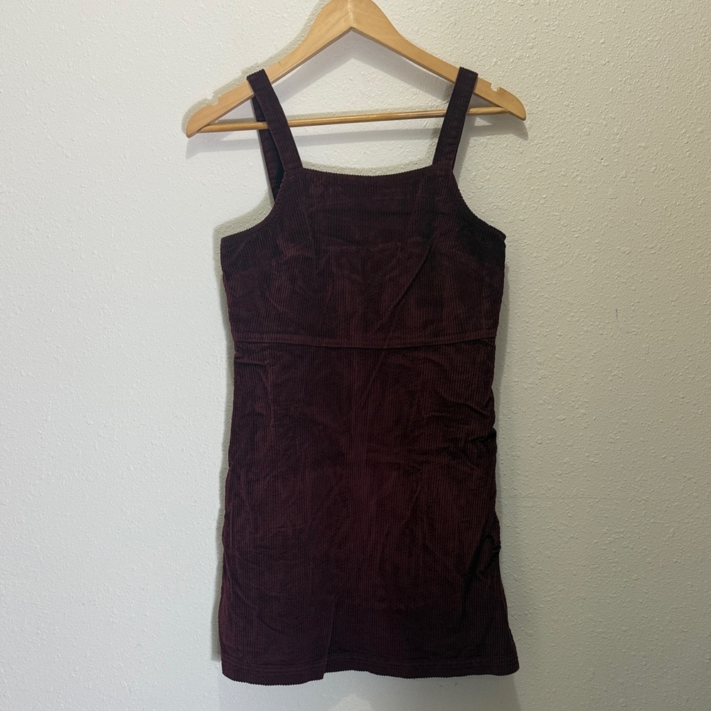 American Eagle Burgundy Corduroy Dress, Size S